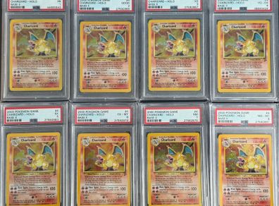 Pokemon - Charizard - Graded - PSA 1 - 8
