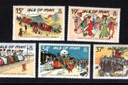 1990 Isle of Man Edwardian Postcards Commemorative Stamps Mint Never Hinged (MNH)