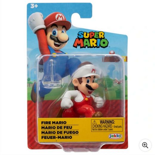 BRAND NEW Super Mario 6cm Fire Running Mario Figure