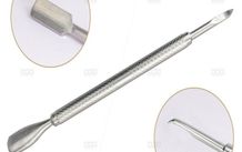 Cuticle Pusher Cutter Remover Trimmer Two Way Nail Tool