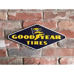 GoodYear Tyres Cast Iron Yellow and Blue