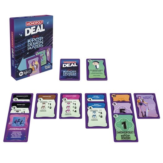 Monopoly Deal K-pop Demon Hunters Board game