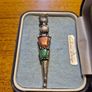 Vintage Mans Scottish Dirk Brooch with Agate and Glass Stones Image 2