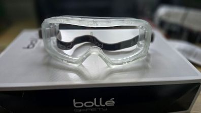 Boxes of Bolle safety glasses