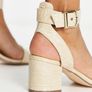 London Rebel block heel sandals size 4 Image 3