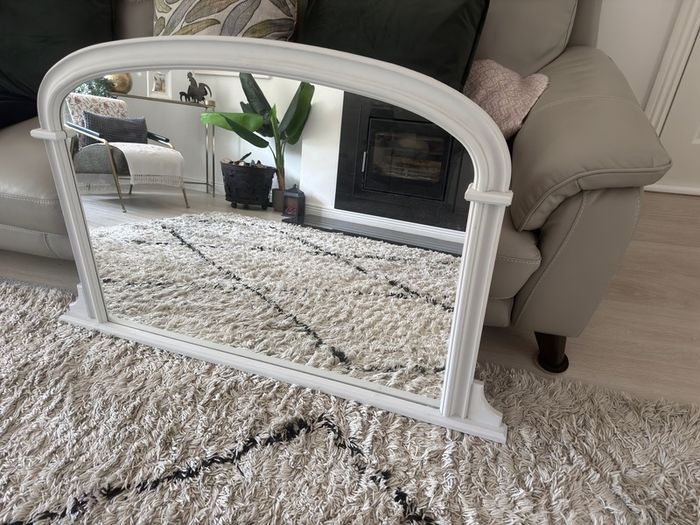 Large wooden mirror