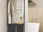 Clothes  Rack laundry basket with coat rack 2 compartments