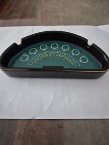 Blackjack Table shaped Ashtrays.