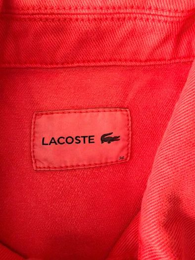 LACOSTE Red denim jacket Brand new