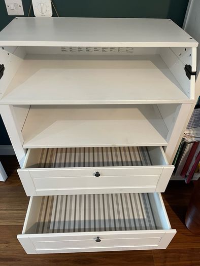 IKEA Sundvik baby change table nursery storage unit