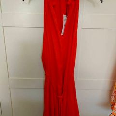 red zara dress