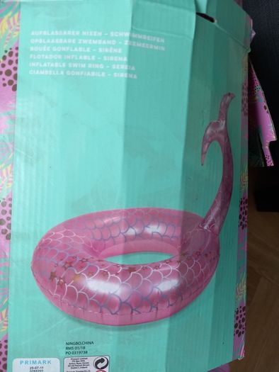 Mermaid tail swimming ring