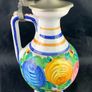 Vintage Art Pottery Hand Painted Pitcher Image 4