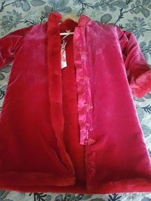 Stunning New Red Silk/Viscose Monsoon Coat Age 8-10