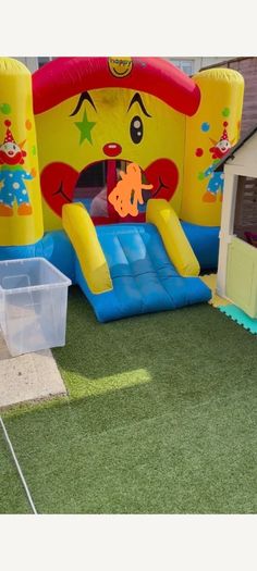 small bouncy castle.