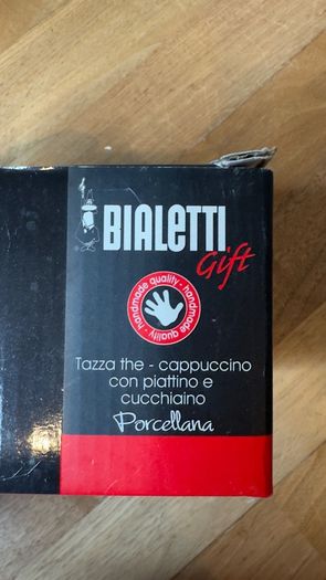 Bialetti 6oz Coffee Cups and Saucers, Set of 2