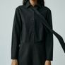 Zara pinstripe playsuit with matching tie reduced Image 4