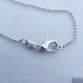 Vintage Sterling Silver 925 Faux Pearl  Pendant 18" Necklace 3,55g Image 9