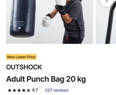 OUTSHOCK Adult punch bag and stand