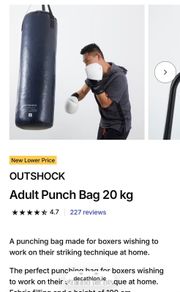 Outshock Adult Punch bag and stand