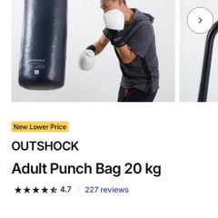 Outshock Adult Punch bag and stand