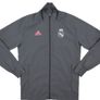 Adidas Real Madrid Football jacket Soccer Grey Image 3