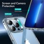 Hybrid Case Compatible with iPhone 13 Pro Max, with 2-Pack Tempered-Glass Screen Protectors, Reinforced Drop Protection, Shock-Proof Bumper, Scratch-Resistant Phone Case, Classic Series, Clear Image 5