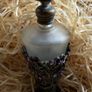 Vintage-style frosted glass perfume bottle. Image 6