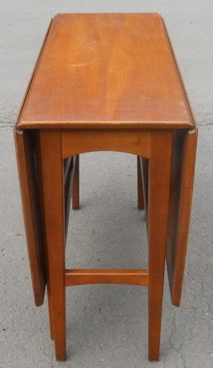 Mid-century drop-leaf dining table