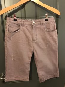 Pennys boys pale lavender shorts aged 13-14 years