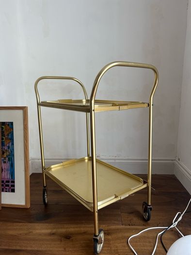 Vintage Lyte Aluminium Bar Cart Mid-Century Modern