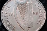 [#590] - Ireland 1935 | Irish 1d | Irish One Penny | KM.3 | High Grade