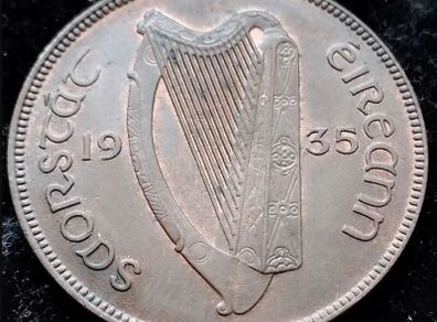 [#590] - Ireland 1935 | Irish 1d | Irish One Penny | KM.3 | High Grade