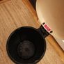 Cream brabantia metal pedal bin Image 2
