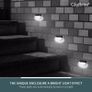 8 Pack Solar LED Fence Garden Lights - Solar Powered Outdoor Wireless LED Lights Waterproof Decoration Lamp for Railing Fence, Deck, Step Yard Patio (Pack of 8) Image 7