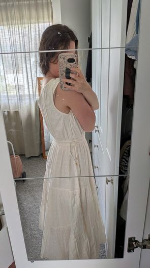 Monoprix Cream Dress (UK6/8)