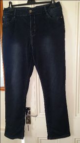 SMS Jeans wear straight leg black jeans size UK18 EU46 Postage included
