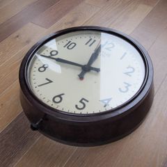 1930s SMITHS Midcentury Vintage Industrial Factory Bakelite Wall Clock - coffee shop, bar, restaurant, waiting room