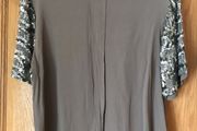 Oasis Top with sequin sleeve Size 16
