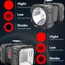 LED Waterproof Rechargeable Double Head Searchlight Handheld Flashlight Work Light Spotlight Flood Camping Camper 40W Image 4