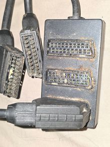 Scart cable + scart splitter