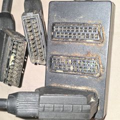 Scart cable + scart splitter