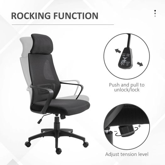 Ergonomic Mesh Office Chair Black