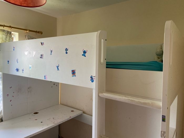 Ikea kids bed, desk and wardrobe