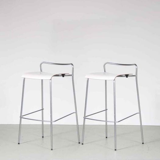 2000s Set of 2 Chip B bar stools by Antti Kotilainen for Piiroinen, Finland