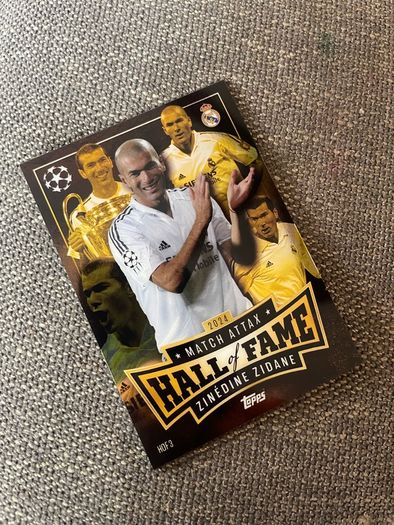 Match Attax Hall of Fame Zidane 2024