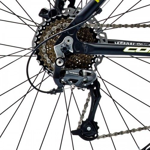 22" Coyote Wyoming Gents Alloy FS Disc, 27 Speed, Matt Black
