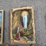 Ten Catholic Italian 3D pictures plaques, Religious devotional items, Our Lady Padre Pio Image 9
