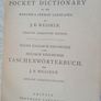 A New Pocket Dictionary of the English and German Languages by J. E. Wessely (LP154) Image 2