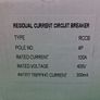 Postage - 4 x Circuit Breakers 4P 100A 300mA 230v - 400v Image 3